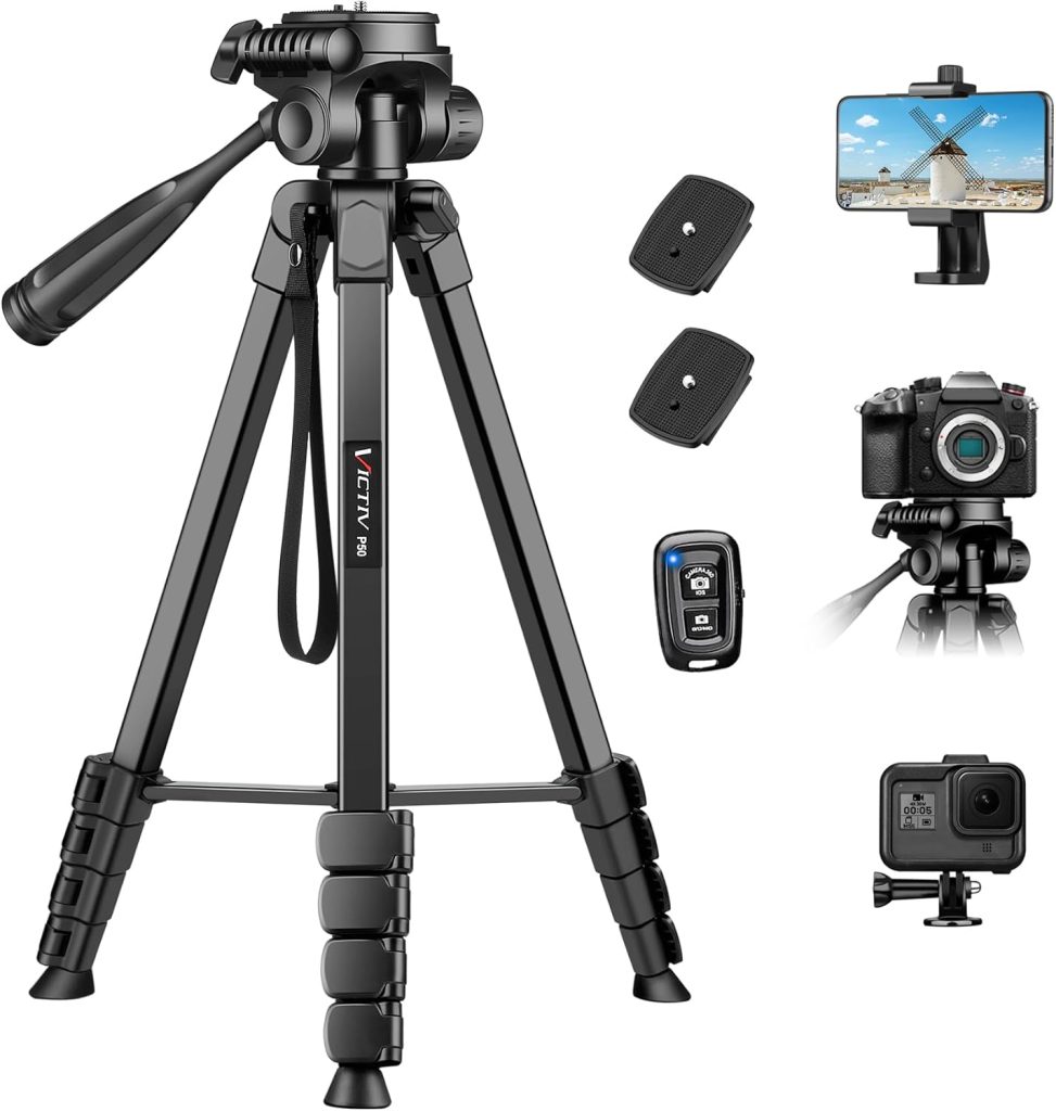 Trepiede fotocamera in alluminio leggero